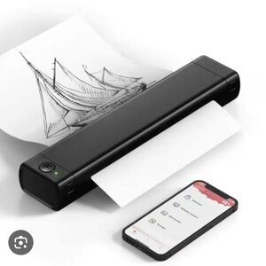 New in Box: Portable Black Wireless Printer